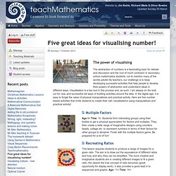 Five great ideas for visualising number! - Teach Maths