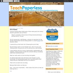 helping teachers create paperless classrooms