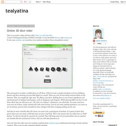 tealyatina: Online 3D dice roller