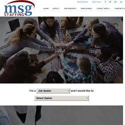 MSG Staffing Per Diem Website