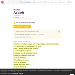 TeamJesus - Asaph paroles