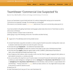 TeamViewer 'Commercial Use Suspected' fix