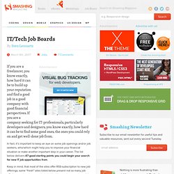 IT/Tech Job Boards - Smashing Magazine