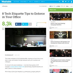 8 Tech Etiquette Tips to Enforce in Your Office