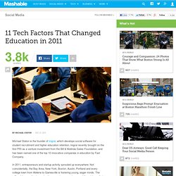 11 Tech Factors That Changed Education in 2011