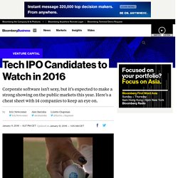 Tech IPO Candidates to Watch in 2016