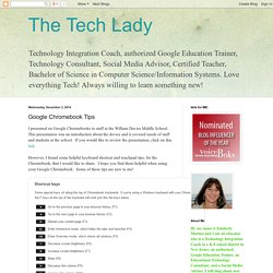 Google Chromebook Tips