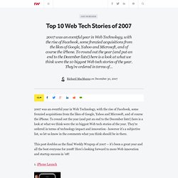 Top 10 Web Tech Stories of 2007 - ReadWriteWeb