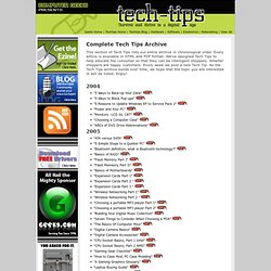 Tech Tips archive Geeks
