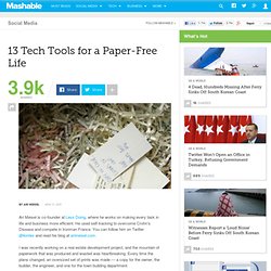 13 Tech Tools for a Paper-Free Life