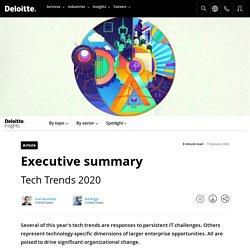 Deloitte Report: Tech Trends 2020