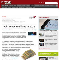 Tech Trends You'll See in 2012