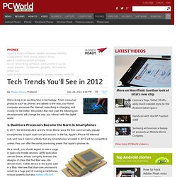 Tech Trends You'll See in 2012