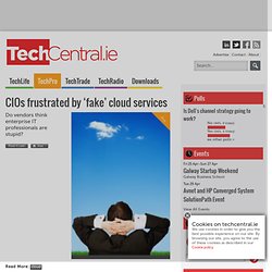 CIOs frustrated by 'fake' cloud services