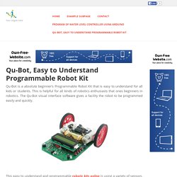 techieshop - Qu-Bot, Easy to Understand Programmable Robot Kit