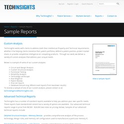 Sample Reports > Reports & Subscriptions > UBM TechInsights