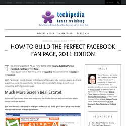 How to Build the Perfect Facebook Fan Page, 2011 Edition