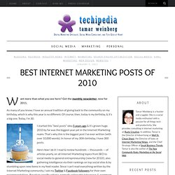 Best Internet Marketing Posts of 2010