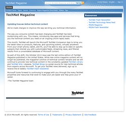 TechNet Magazine Home Page