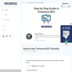 Step by Step Guide to a Technical SEO Audit [FREE Checklist] // WEBRIS