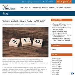 Technical SEO Guide – How to Conduct an SEO Audit? - iSigma Solutions
