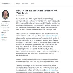 How to Set the Technical Direction for Your Team