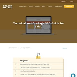 Technical and On-Page SEO Guide for Baidu