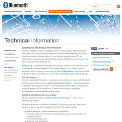 Bluetooth Technical Information