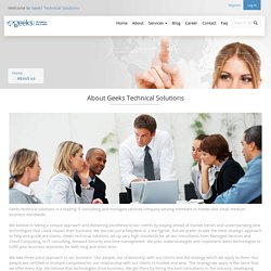 Geeks Technical Managed IT Support Services - About