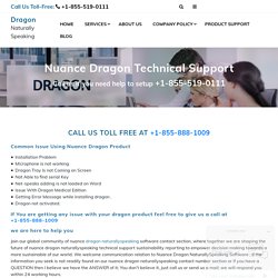 Nuance Dragon Technical Support - Dragon NaturallySpeaking