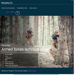 Armed forces technical officer job profile