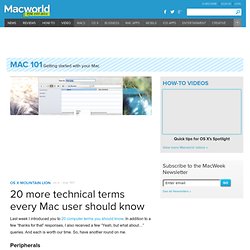 20 more technical terms every Mac user should know