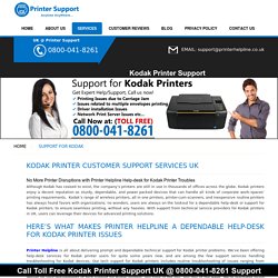 Technical Support for Kodak Printers – Call 0800-041-8261 for Kodak Printers Support UK