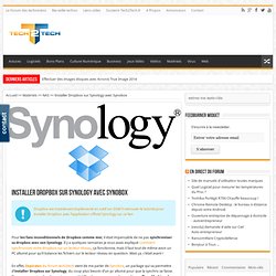 Installer Dropbox sur Synology avec Synobox
