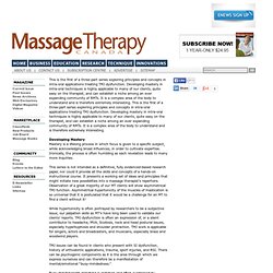 Technique: TMJ Mastery part 1 - Massage Therapy Canada