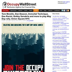 Occupy Wall Street, Labor & Immigrant Rights Allies Announce May Day Performances