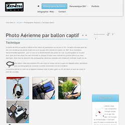 technique ballon captif helium pour photographie aerienne