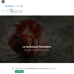 La technique Pomodoro — Dev Notes