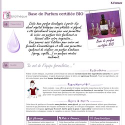 Fiche technique Aroma-zoneBase de parfum BIO
