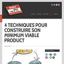 4 techniques pour construire son Minimum Viable Product