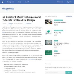 50 Excellent CSS3 Techniques and Tutorials for Beautiful Design