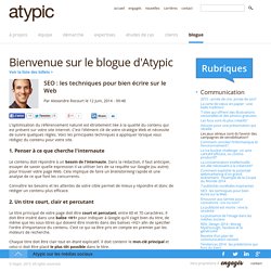 SEO : les techniques pour bien écrire sur le Web