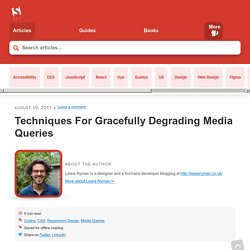 Techniques For Gracefully Degrading Media Queries - Smashing Coding
