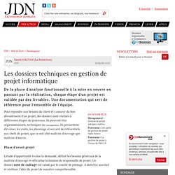 Les dossiers techniques en gestion de projet informatique