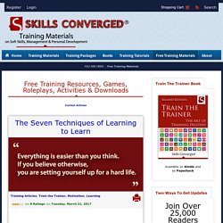 The Seven Techniques of Learning to Learn