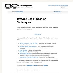 Drawing Day 2: Shading Techniques « LearningNerd