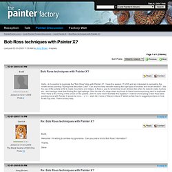 Bob Ross techniques with Painter X? - PainterFactory.com