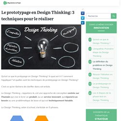 3 Techniques de prototypage en Design Thinking avec exemples