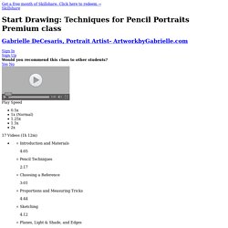 Start Drawing: Techniques for Pencil Portraits
