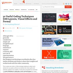 50 Useful Coding Techniques (CSS Layouts, Visual Effects and Forms) - Smashing Magazine